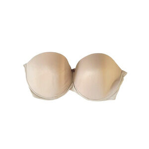 Va Bien Nude Smooth T-Shirt Strapless Bra Underwire US Size 34I